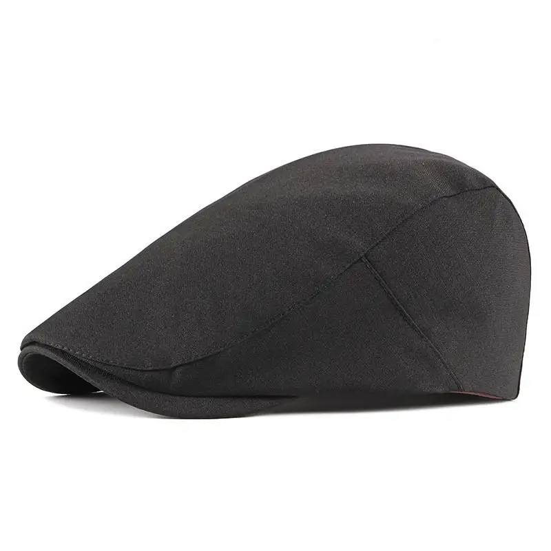 

LDSLYJR 2021 Cotton Spring Summer solid color Newsboy Caps Flat Peaked Cap Men and Women Painter Beret Hats 102