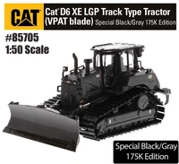 2021 new 150 caterpillar d6 xe lgp track type tractor dozer with vpat blade special edition in black grey 85705 diecast gift