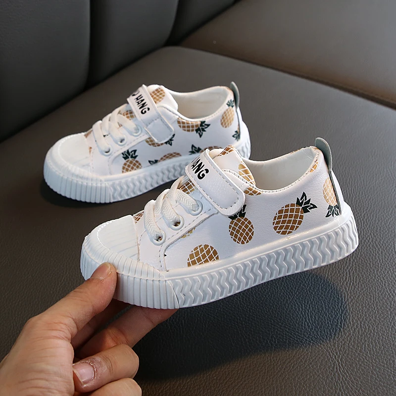 2019 PU фруктов для детей ясельного возраста милые кроссовки Новая детская