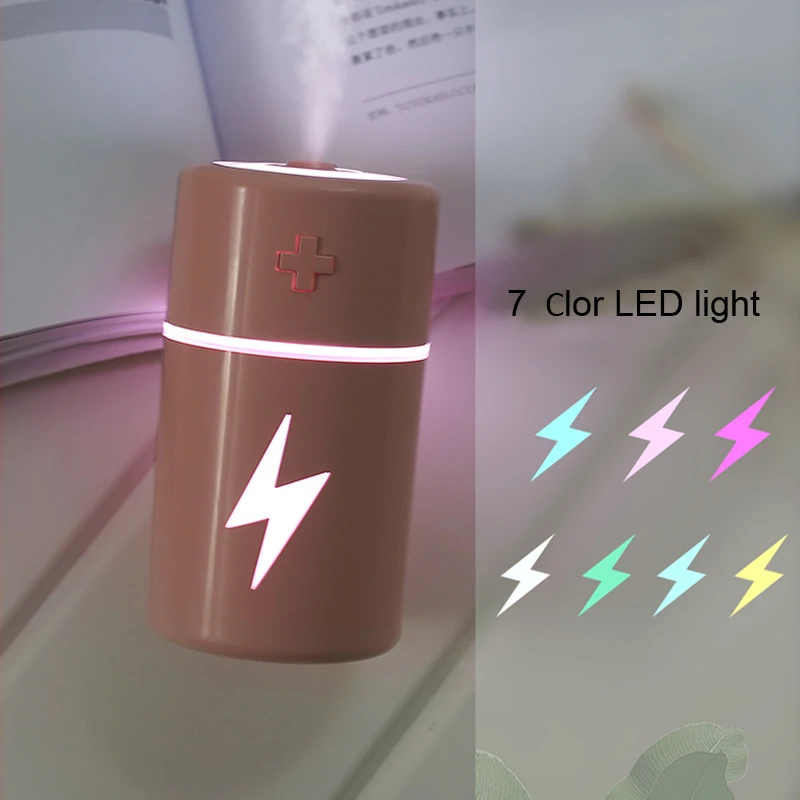 

120ml Car Air Humidifier Aroma Essential Oil Diffuser lightning Purifier LED Night Light USB Mini Fogger