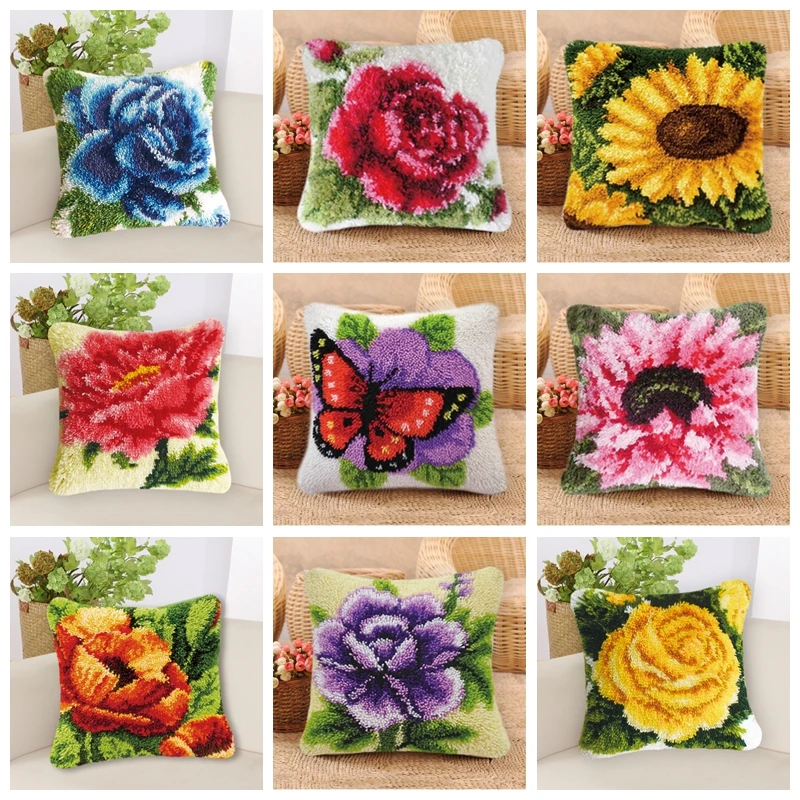 Набор цветов и растений с застежкой крючком набор ковров для рукоделия