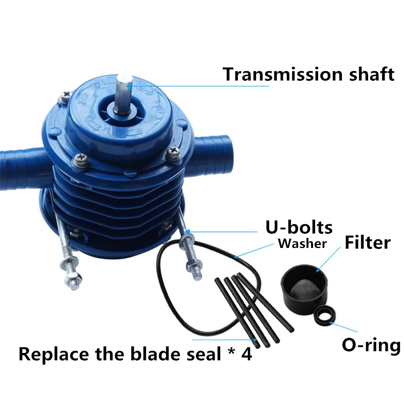 Портативный ручной миниатюрный водяной насос со сверлом центробежный для