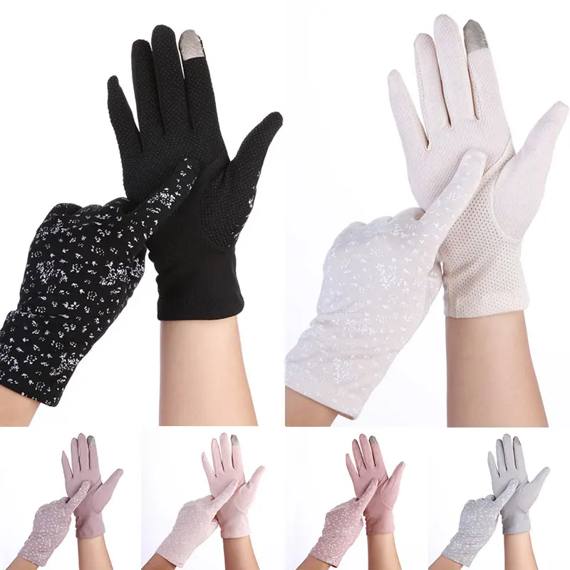 

1 пара новых детских носков водительские перчатки для активного отдыха на открытом воздухе Анти-УФ сенсорный Экран женские перчатки летние ...