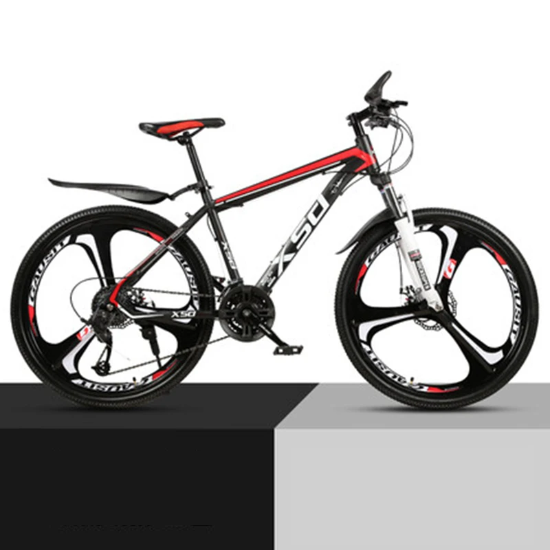 Preise 26-zoll 21/24/27/30 Geschwindigkeit Berg Fahrrad Schock Absorption Geschwindigkeit Ändern Mechanische Scheiben Bremse Student Erwachsene EINE Körper Rad Fahrrad