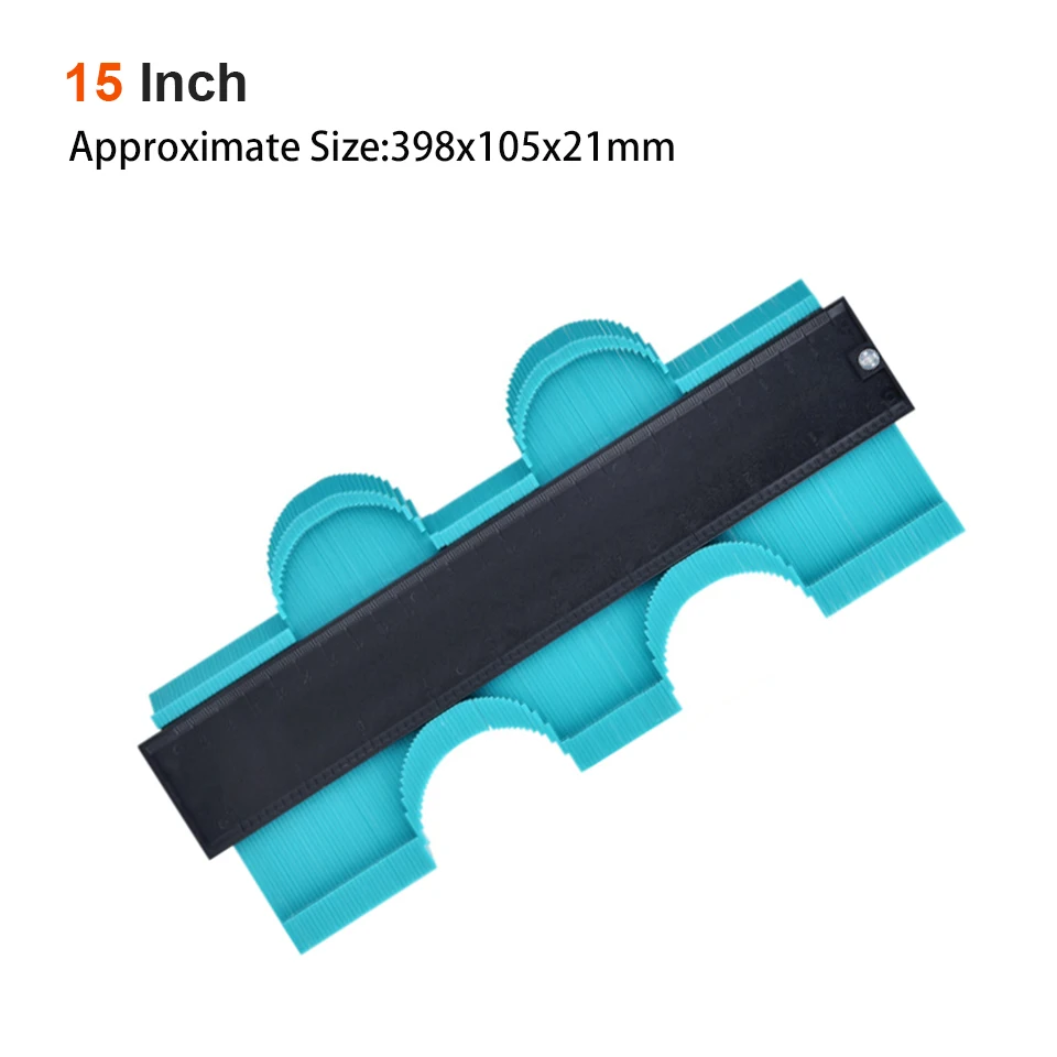 15 Inch Green Color GOXAWEE 5/10/15/20 дюймов пластиковый измерительный прибор контур профиль копия датчик контура Дубликатор duplo и шаблон в клеточку измерены в ненатянутом ламинат Плитки маркировка инструмента - Цвет: 15 Inch Green Color