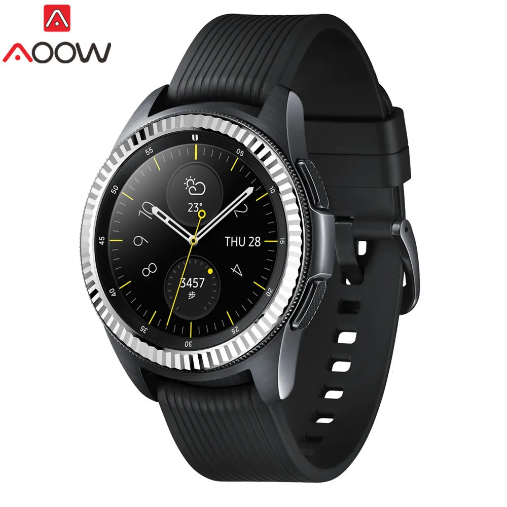 Ободок кольцо стиль для samsung Galaxy Watch 42 мм/шестерни Спорт клейкая крышка против царапин Нержавеющая сталь защита аксессуары