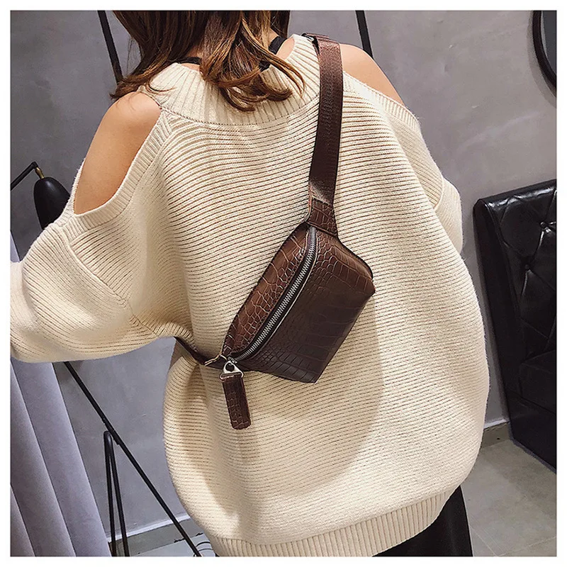 Поясная Сумка из кожи аллигатора для женщин Роскошный чехол телефона забавная