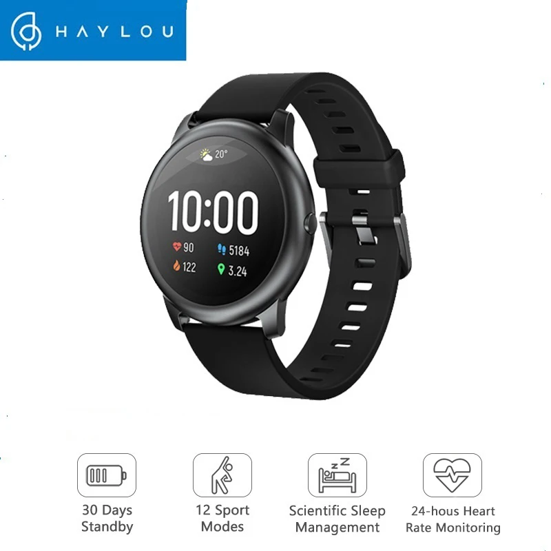 Умные часы глобальная версия Haylou Solar LS05 спортивные металлические мужские и