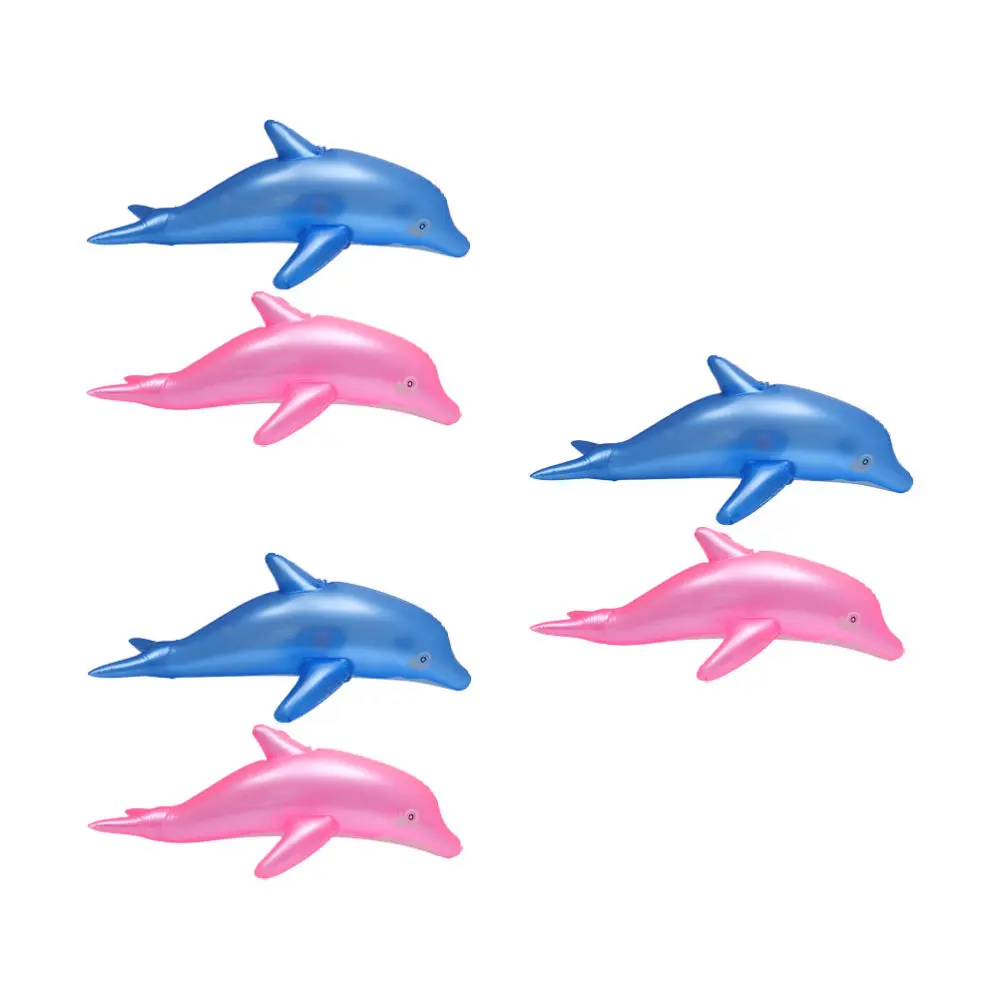 

6pcs Children Inflatable Dolphin Toys Creative Party Playthings for Beach Pool