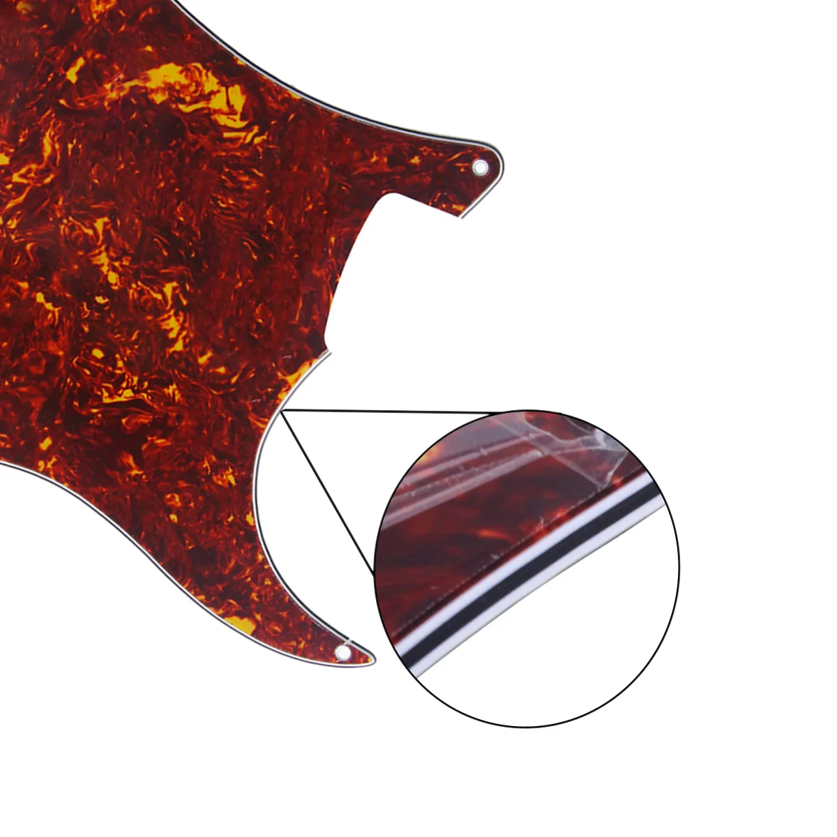 FLEOR красная Черепаха пустая гитарная накладка материал царапин пластина 4