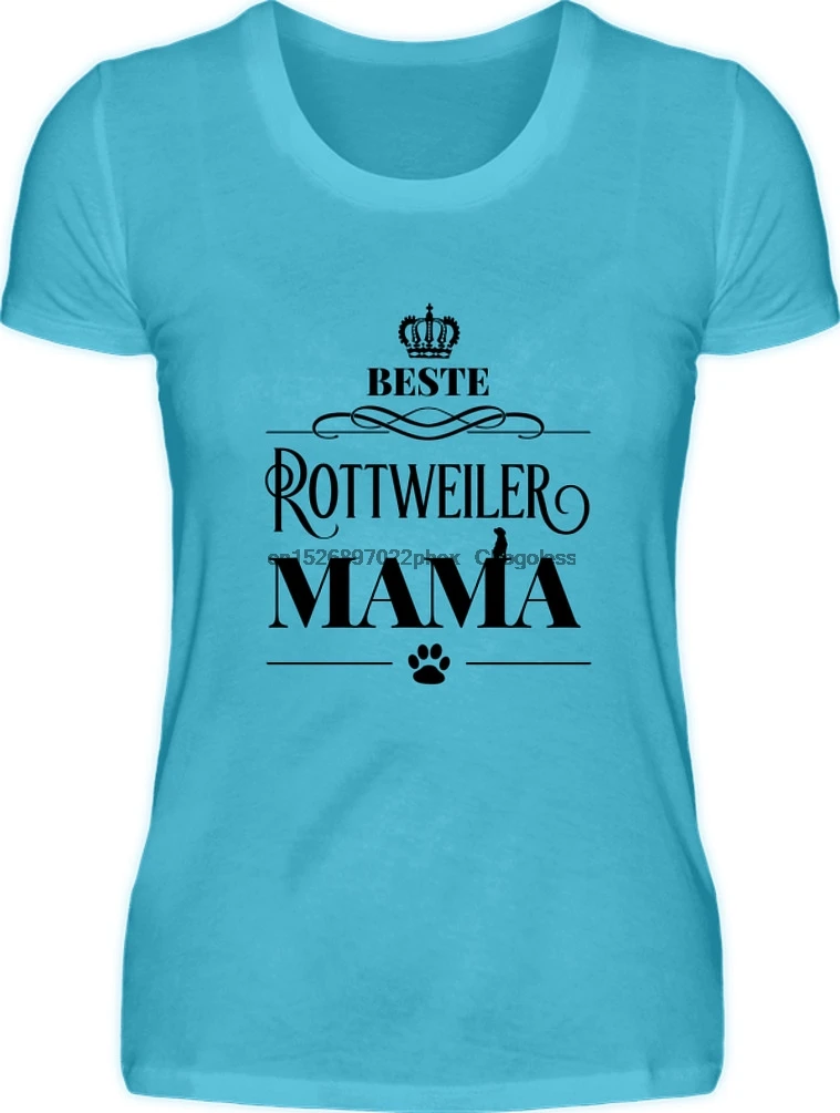Лучшая футболка Rottweiler для мамы подарок на день рождения хозяйка мотив|Мужские