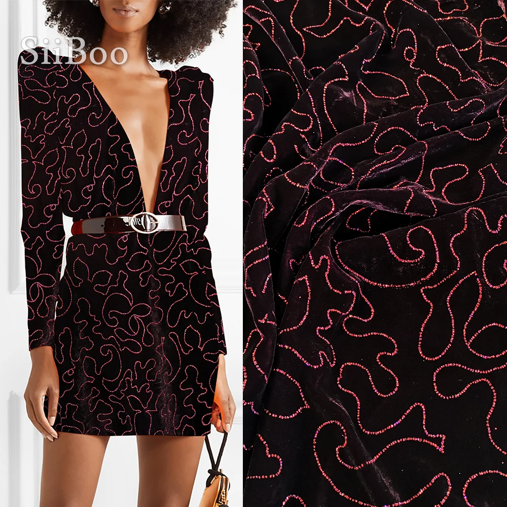 Американский осенний роскошный стиль Красный Фиолетовый Бронзовый