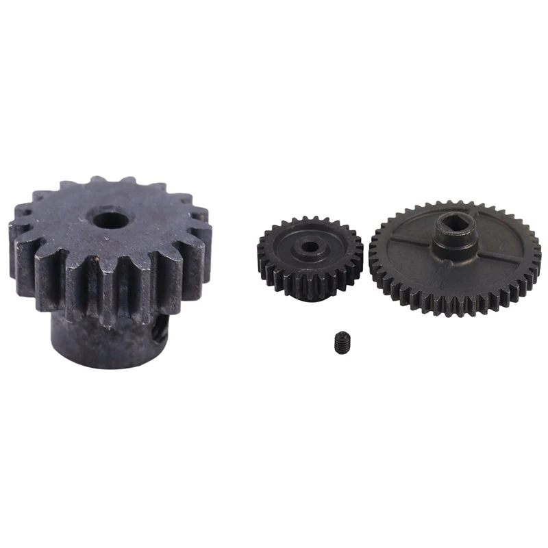 

2 Set RC Car Part: 1 Set 17T Motor Gear Spare Parts Pinion Gear & 1 Set Metal Reduction Gear Motor Gear