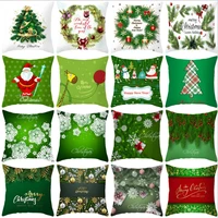 christmas pillow covers pillowcases throw pillow cover home decoration double sided printing 29 style 01
