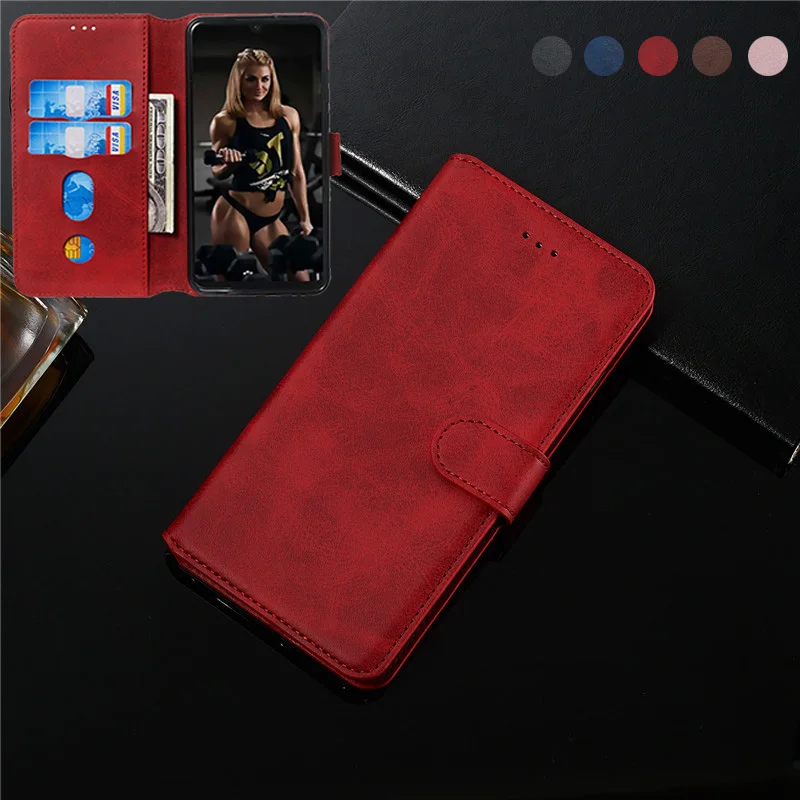 Чехол из искусственной яловой кожи для Huawei P40 Pro P20 P30 Lite P Smart Plus Y5 Y6 Y7 2019 Honor 9 10 9X 20 7A