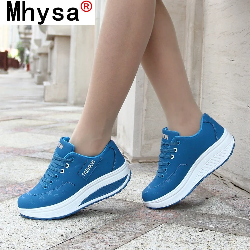 

2021 Spring Women Sneakers Shoes Wedge Women Vulcanized Shoes Fashion Platform Comfortable Women Walking Shoes Zapatillas Mujer