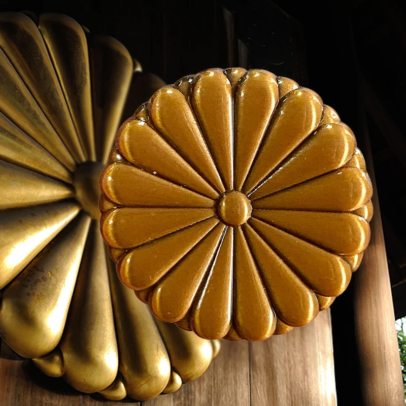 Японская государственная эмблема Золотая императорская булавка брошь в виде