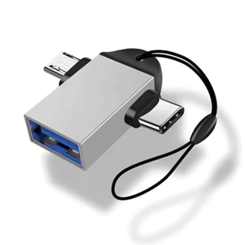 Адаптер OTG Type C 2 в 1 конвертер Micro USB 3 0 для флэш-накопителя мыши разъем Android