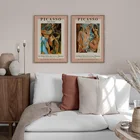 Абстрактная фигурка рисования Пикассо винтажный скандинавский плакат настенный художественный принт бумага холст живопись настенные картины для гостиной домашний декор
