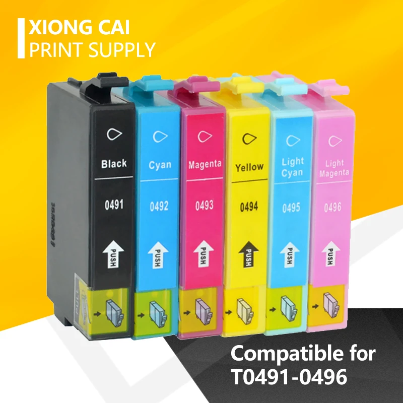 T0491 T0496 чернильные картриджи для принтеров Epson Stylus фото R210 R230 R310 R350 RX510 RX630 RX650