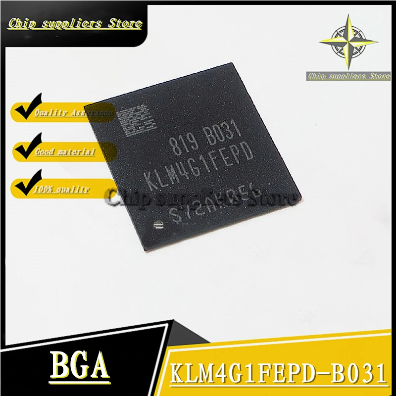 1 шт.-10 шт. // KLM4G1FEPD-B031 BGA 4G Вспышка карта памяти EMMC Nwe тонкие материалы 100% качество |
