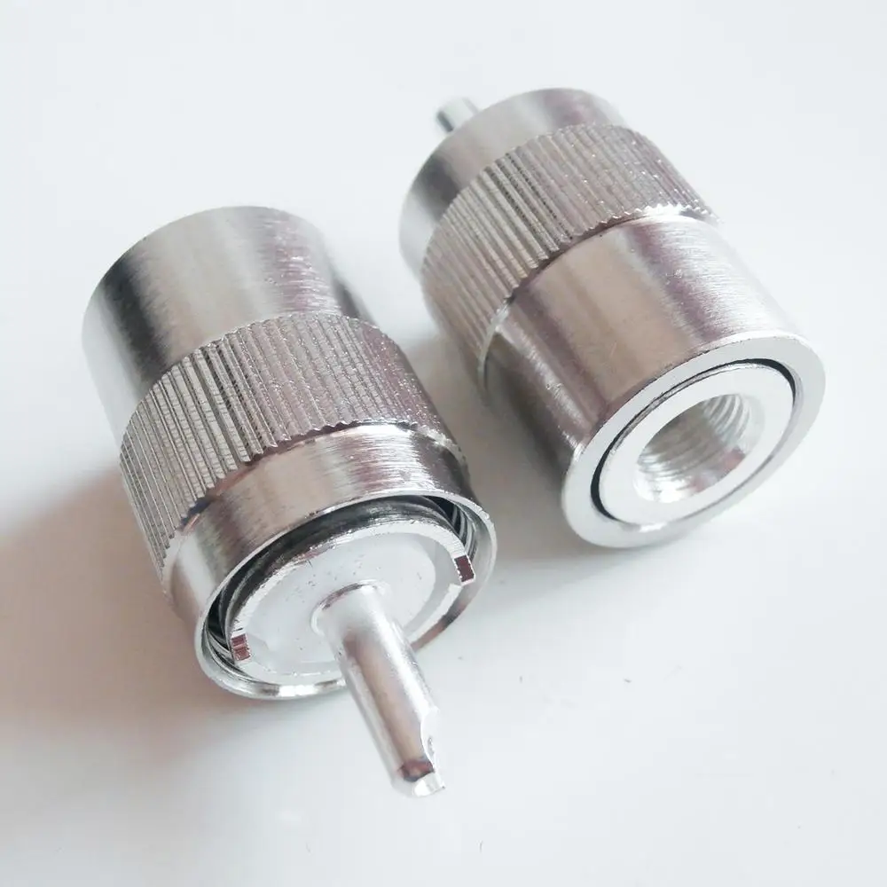 10X шт разъем PL259 SO239 UHF паяльная чаша для RG5 RG6 LMR300 RG304 5D FB кабель латунный
