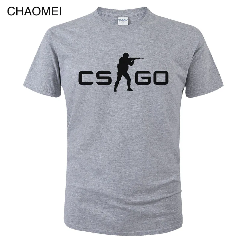 2 Игра CS GO Футболка мужская летняя футболка csgo высокое качество мужские футболки, брендовая одежда хип хоп топы Homme футболка C105 - Цвет: 2