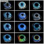Цветные контактные линзы AMARA для глаз 1 пара Аниме Косплей цветные линзы ed синие линзы для Хэллоуина контактные линзы Красота Макияж