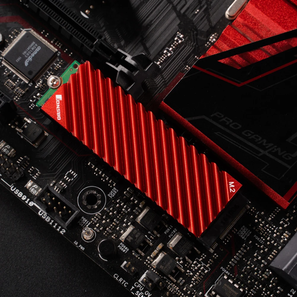 Радиатор Jonsbo M.2 SSD NVMe радиатор M2 2280 жесткий диск алюминиевый с термопанелью для ssd