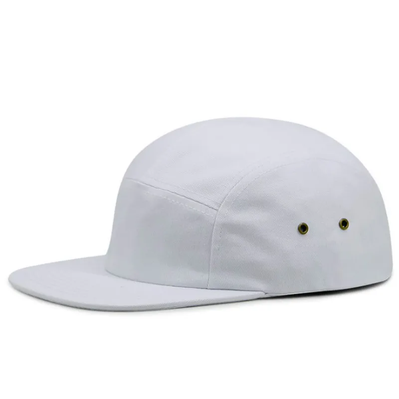 

Casual 5 Panel Cap Black Solid Flat Brim Baseball Cap Adjustable Blank Hip Hop Cap Five Panel Snapback Hat Bone Curved Sunhat