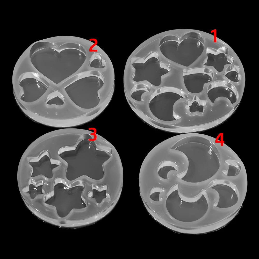 

1Pc Five-pointed Star Love Moon Shape DIY Keychain Silicone Epoxy Mould Handmade Pendent for Jewelry Making Home Decor Mold