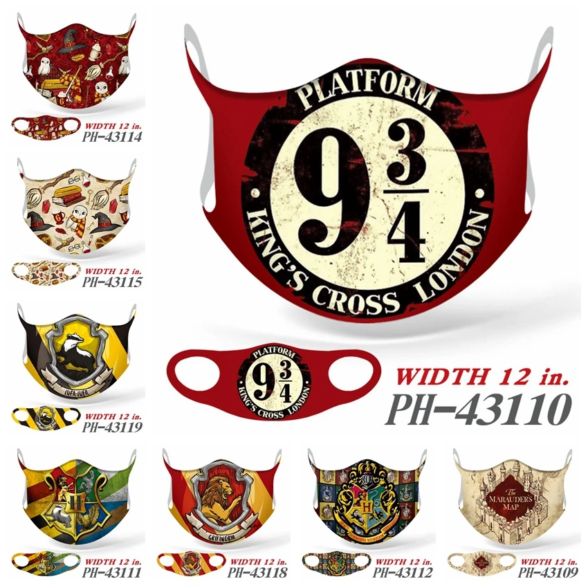 Маска для лица косплея Гриффиндора Пыленепроницаемая маска из фильма Гарри