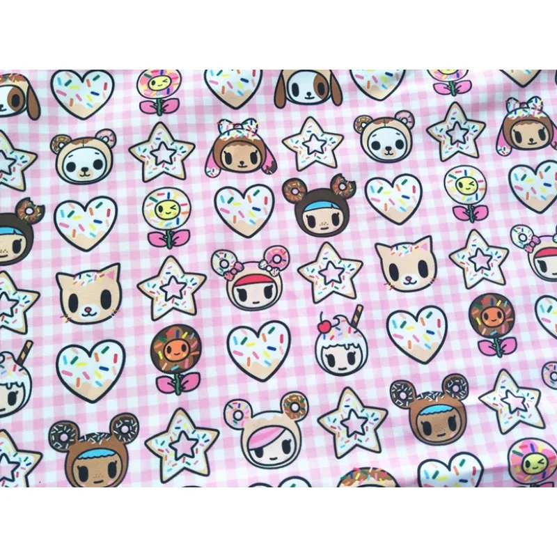 Наволочка для подушки из хлопка с изображением кота Токи-доки 50 х148 см - купить по