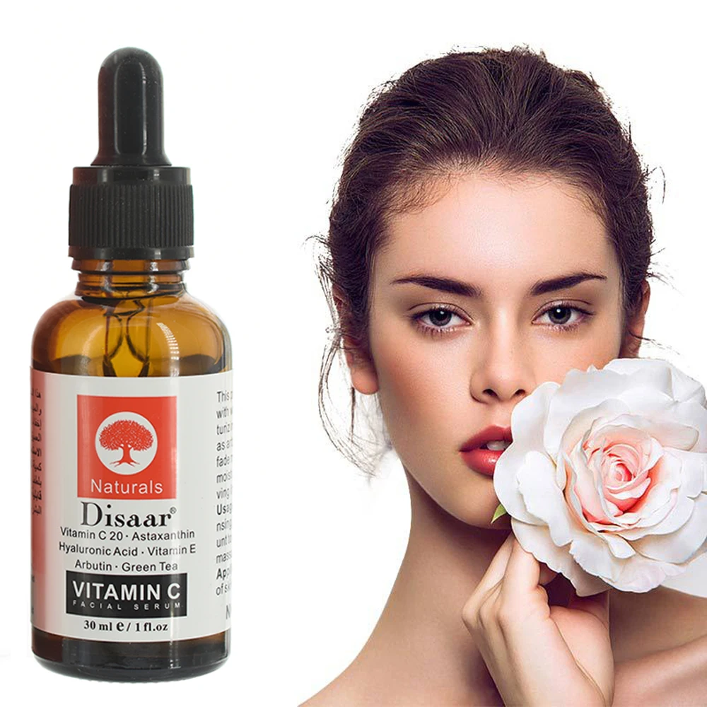 30ml Vitamin C Serum Women Face Skin Care Firming Hyaluronic Acid Anti-Aging Wrinkle Whitening Repair Freckle Spots | Красота и