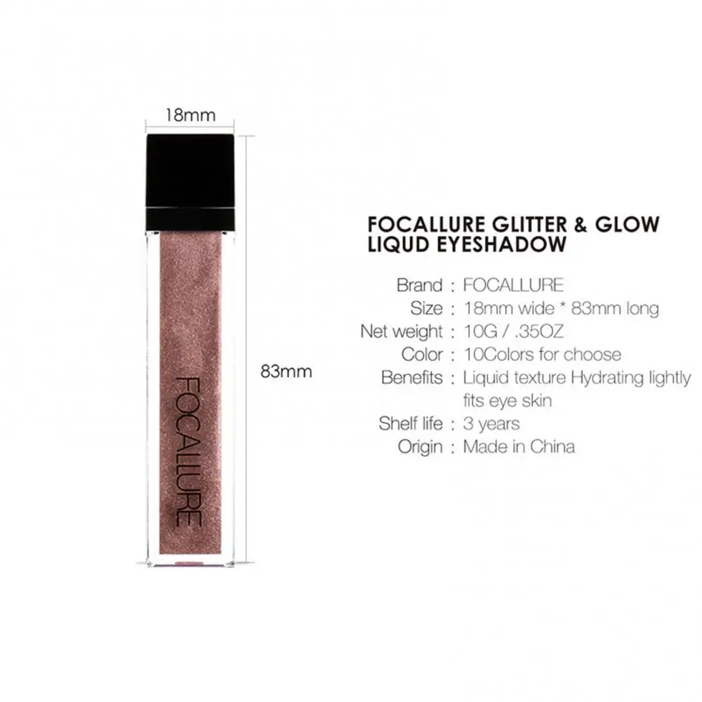 

FOCALLURE Glitter Lasting Waterproof Liquid Eyeshadow Sparkling Daily Makeup Kit Lasting Eyes Makeup Prouducts drop shipping