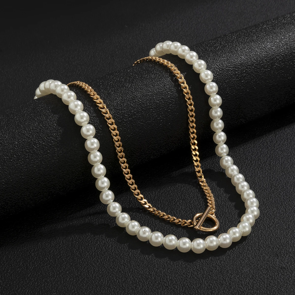 

PuRui Pearl Beads Choker Necklace for Men/Women Fashion Layered Chains Necklace Set on the Neck 2021 Trendy Jewelry Collar Gifts