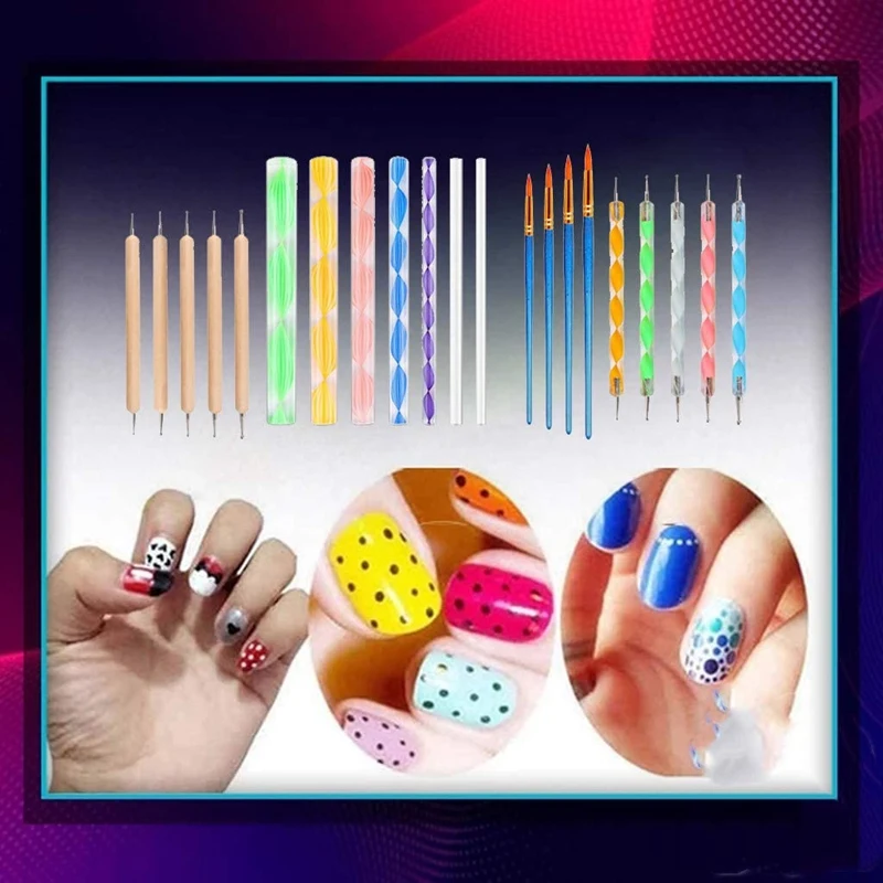 

36Pcs Handwork Clay Painting Tools Portable Art Pottery Embossing Stylus Mandala Multifunction DIY Dotting Tool Set