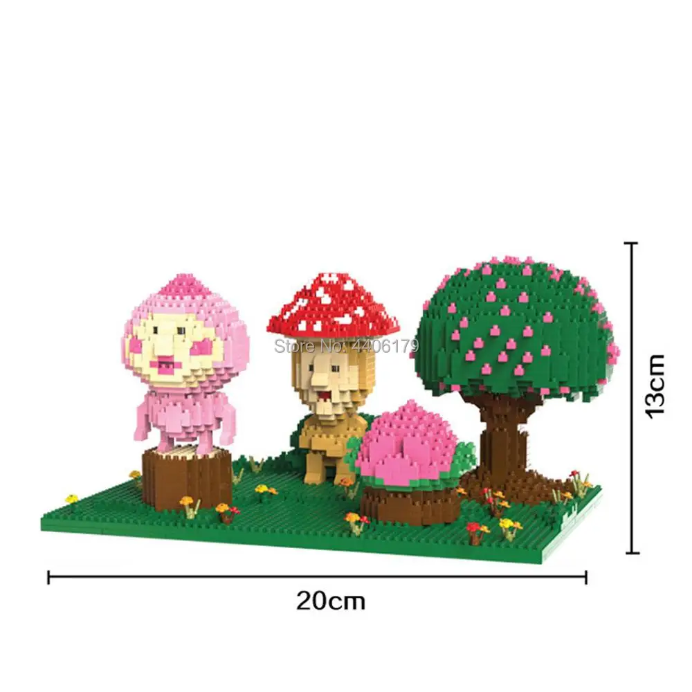 

hot Lepining creators Japan funny Game picture scenes Kobito and dukan mini micro diamond building blocks model bricks toys gift