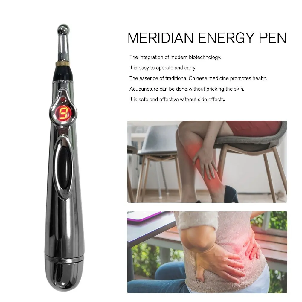 

W-912 Electric Acupuncture Point Massage Pen Pain Relief Therapy Electronic Meridian Energy Pen Massage Body Head Neck Leg
