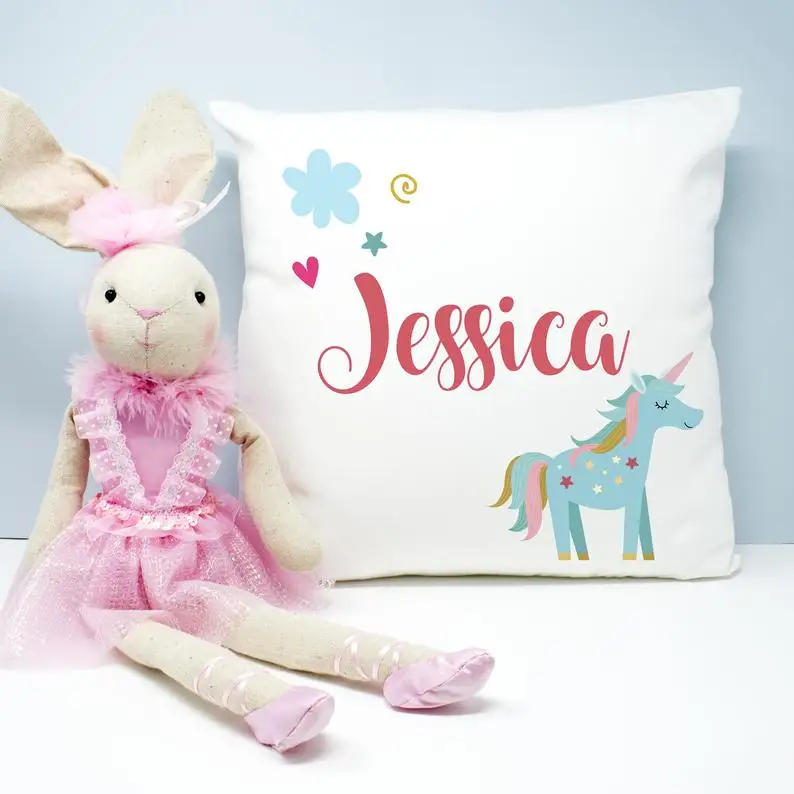 Наволочка из холщовой ткани наволочки с изображением магического единорога