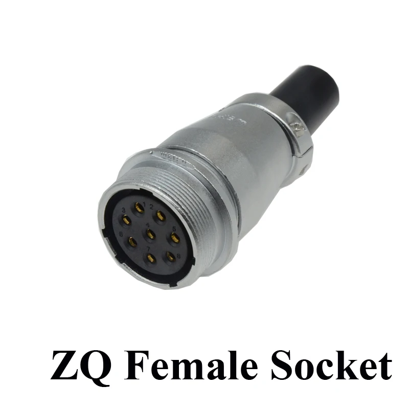 Металлический пластиковый соединитель для кабеля ZQ ZD ZP 2 3 4 7 8 9 10 12 16 17 20 24 26 Pin|4 pin