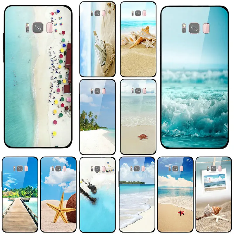 Чехлы для телефонов из закаленного стекла Samsung Galaxy A6 A8 A8S A9S S8 S9 S10 Plus Lite чехол