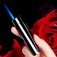 cigar lighters candy color series electroplating process of simple windproof cigar octagonal cylindrical side lighter smoking