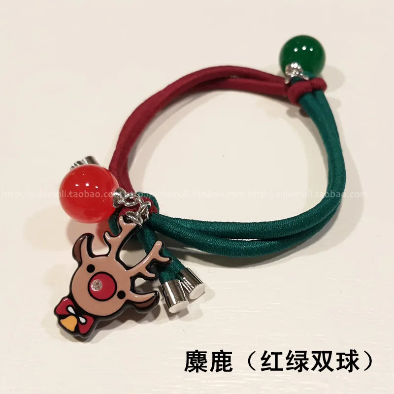 Рождественская резинка аксессуары для волос украшения в виде лося |