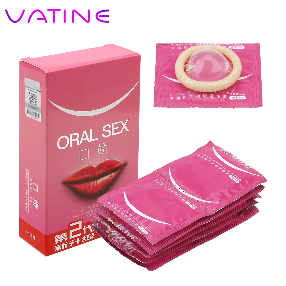 VATINE 10 шт./кор. вкусом персика оральный секс презервативы Секс игрушки для пар