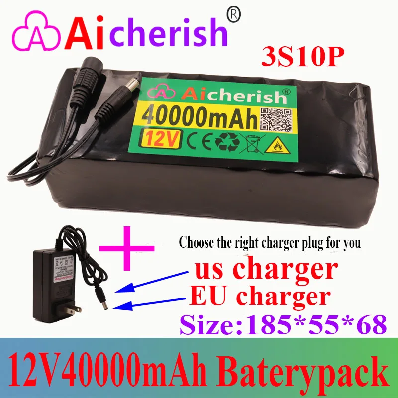 

Battery Pack 12v40ah 3S10P High Power Li-ion Batterij 12.6V 40000mah Voor Lnverter Xenon Lamp Batteries Only Bundle 1 Cn(origin)