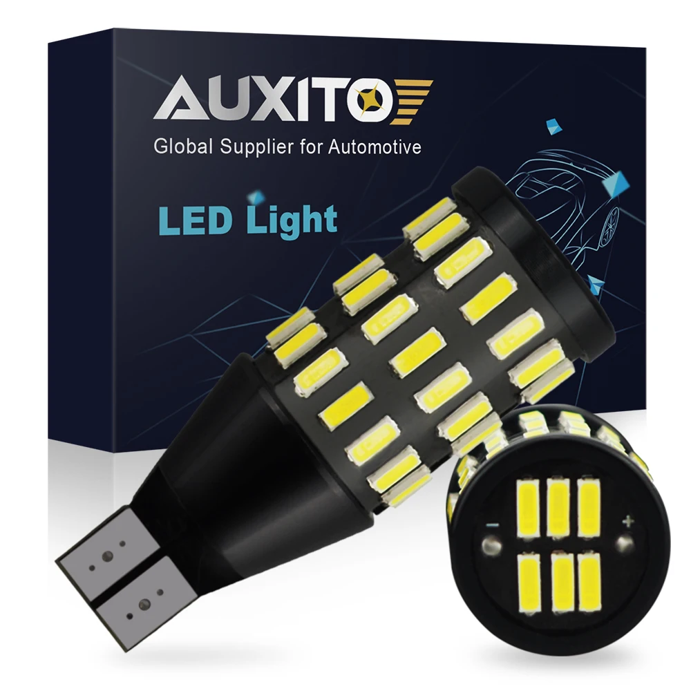 

AUXITO 2Pcs T15 W16W светодиодный светильник Canbus без ошибок 1500LM Высокая яркость 7 2pcs 4014 SMD 921 912 светодиодный светильник резервный обратный светильник...