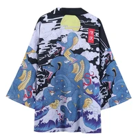 japanese kimonos cardigan robe men women printing causal sunscreen clothes thin loose summer kimonos yukata asian clothes new