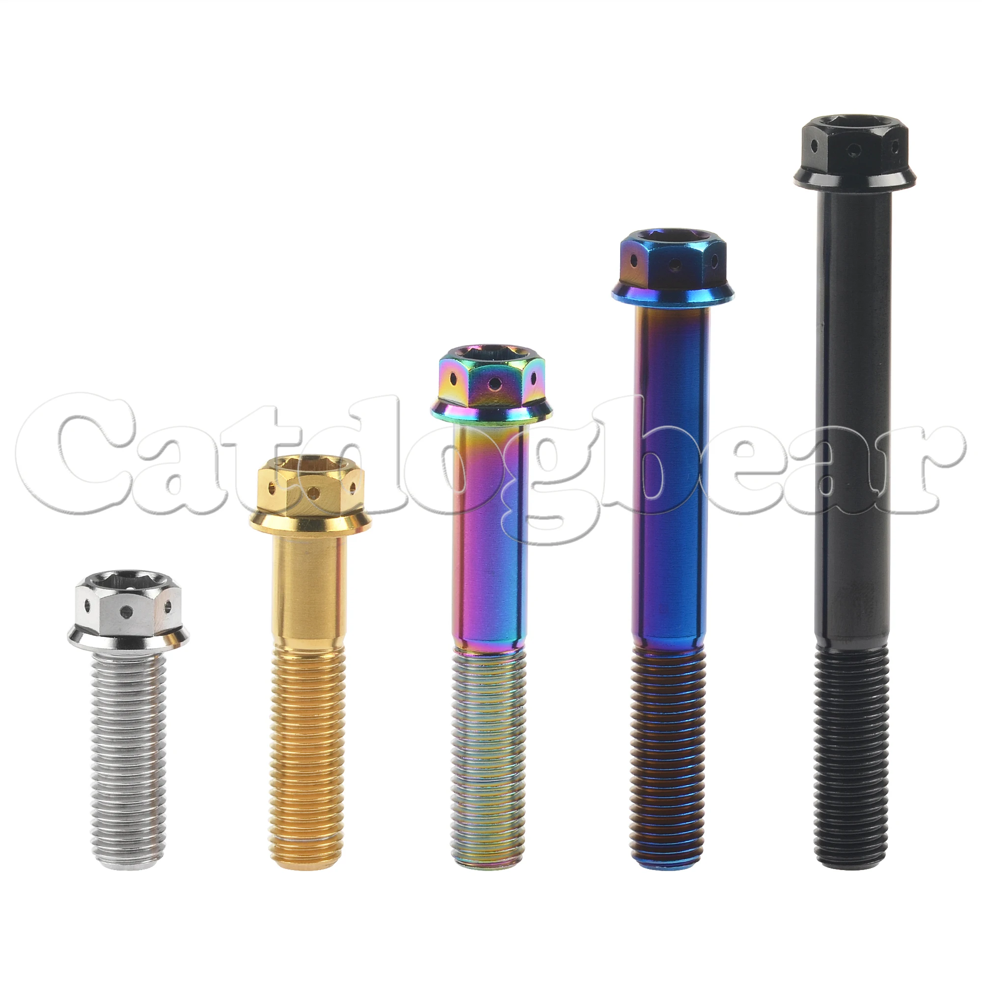 Wanyifa M10 Titanium Bolt 20-90mm Flange Hex Head Screw for Bicycle Refitted 4pcs | Обустройство дома