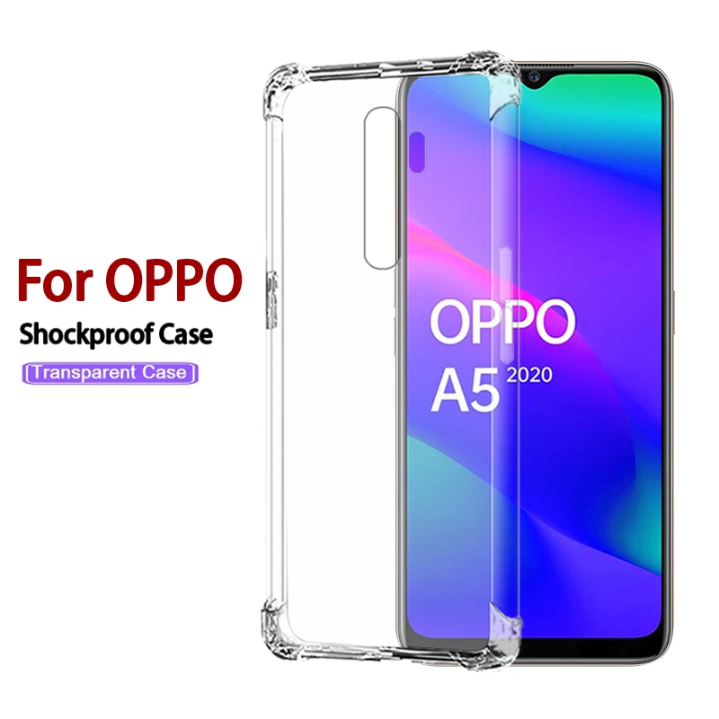 Прозрачный мягкий чехол на заднюю панель для OPPO Realme C1 C2 5 PRO X2/RENO 2F 2Z 2 Z/A9 A5 2020/F11